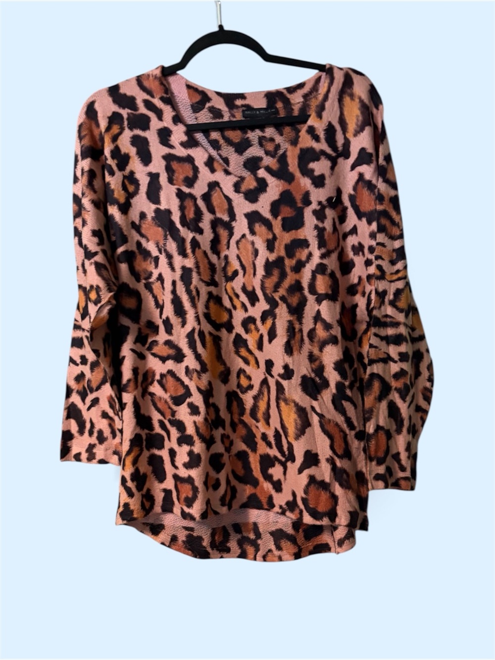 Nally and Millie pink v-neck top